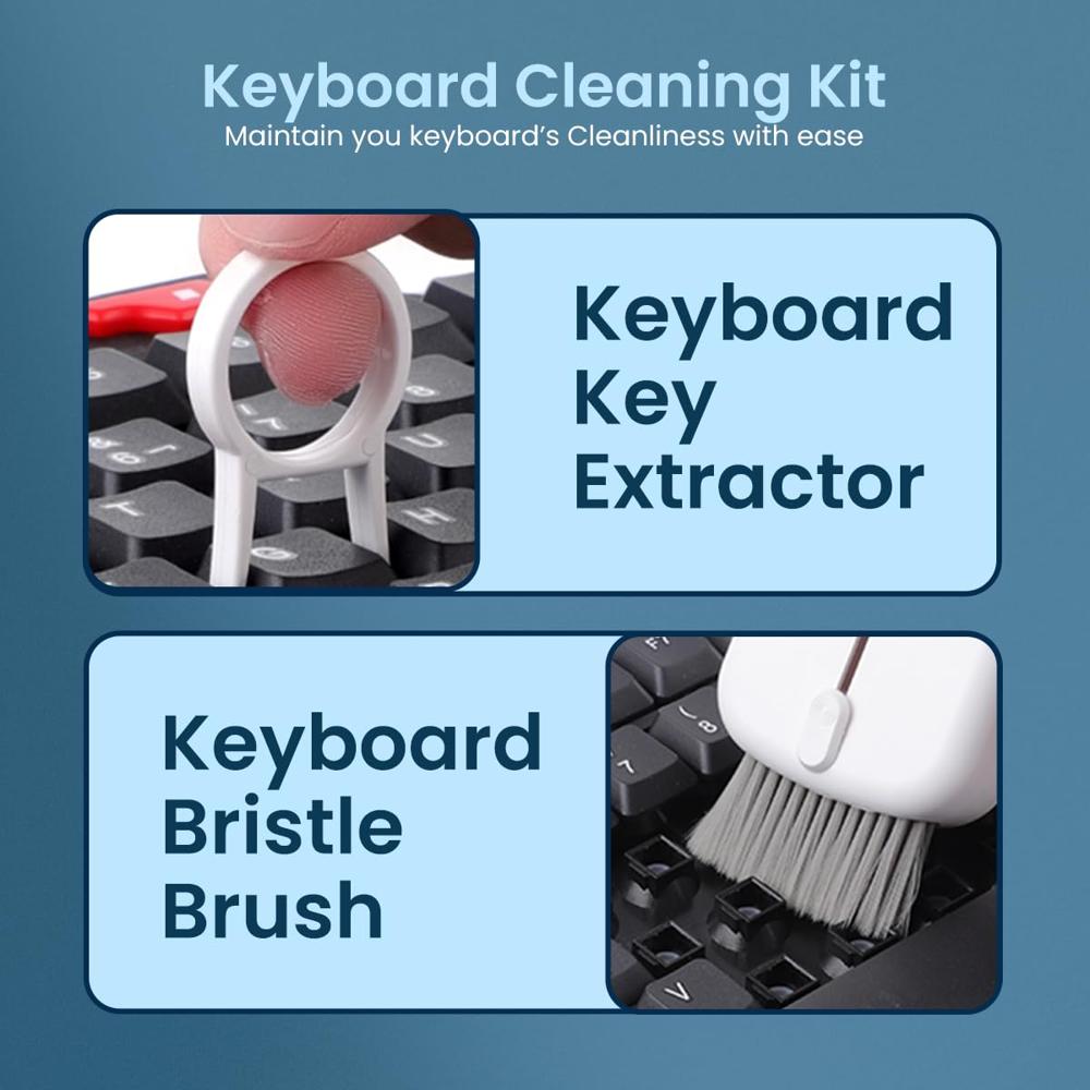 Portronics Clean P 10 in 1 Screen Cleaner Multipurpose Device Cleaning Kit for