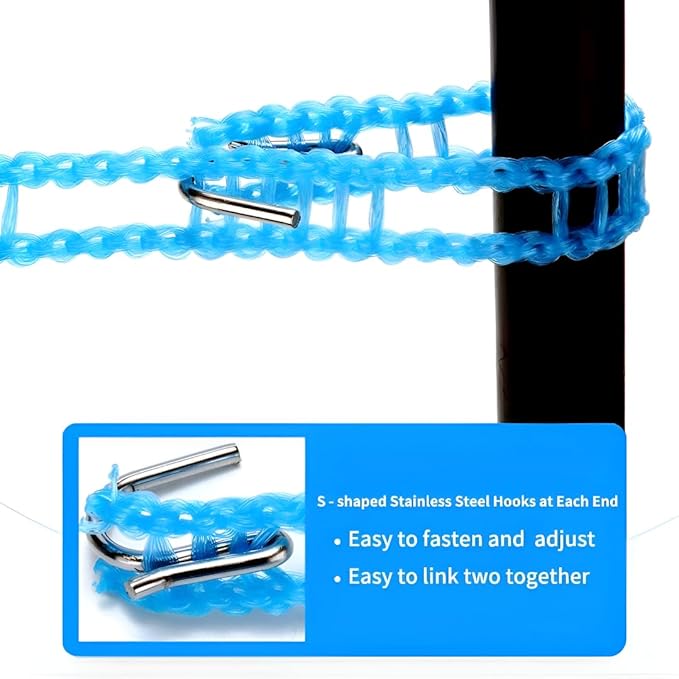 5 Meters Anti-Slip Clothes Washing Line Drying Nylon Rope With Hooks for Hanging, Silver