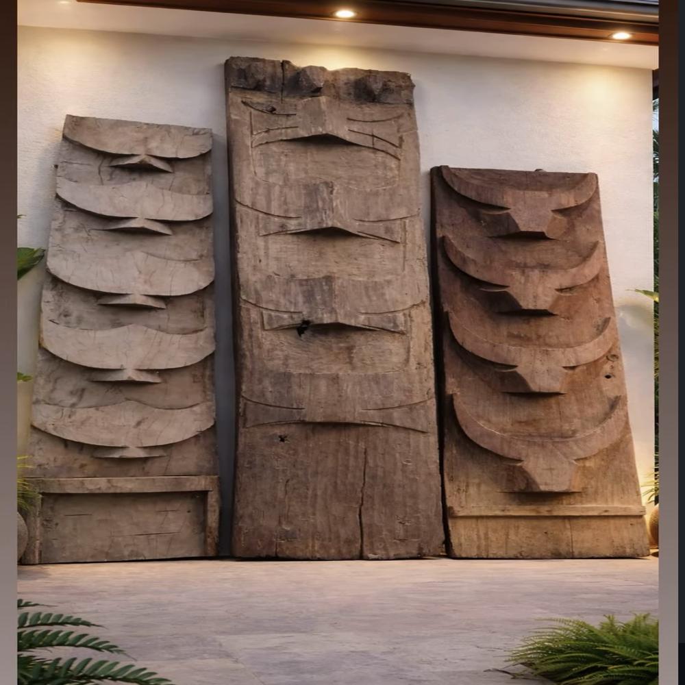 customized naga teak wall panels for aesthetic look artistic design for gazebos restaurant cafes hotels and resorts wall art handcrafted panels heritage wood panel real teak wood