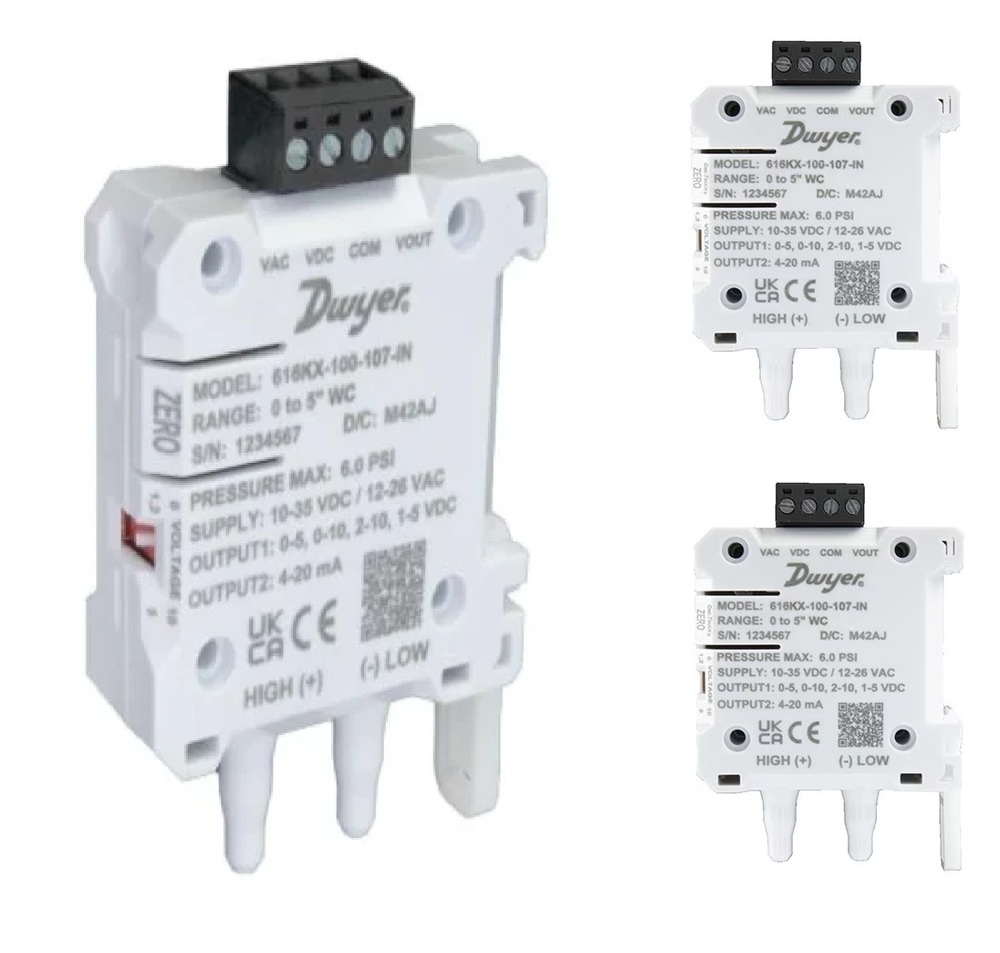DWYER >> 616KX-100-108-IN >> 616KX Series Differential Pressure Transmitters