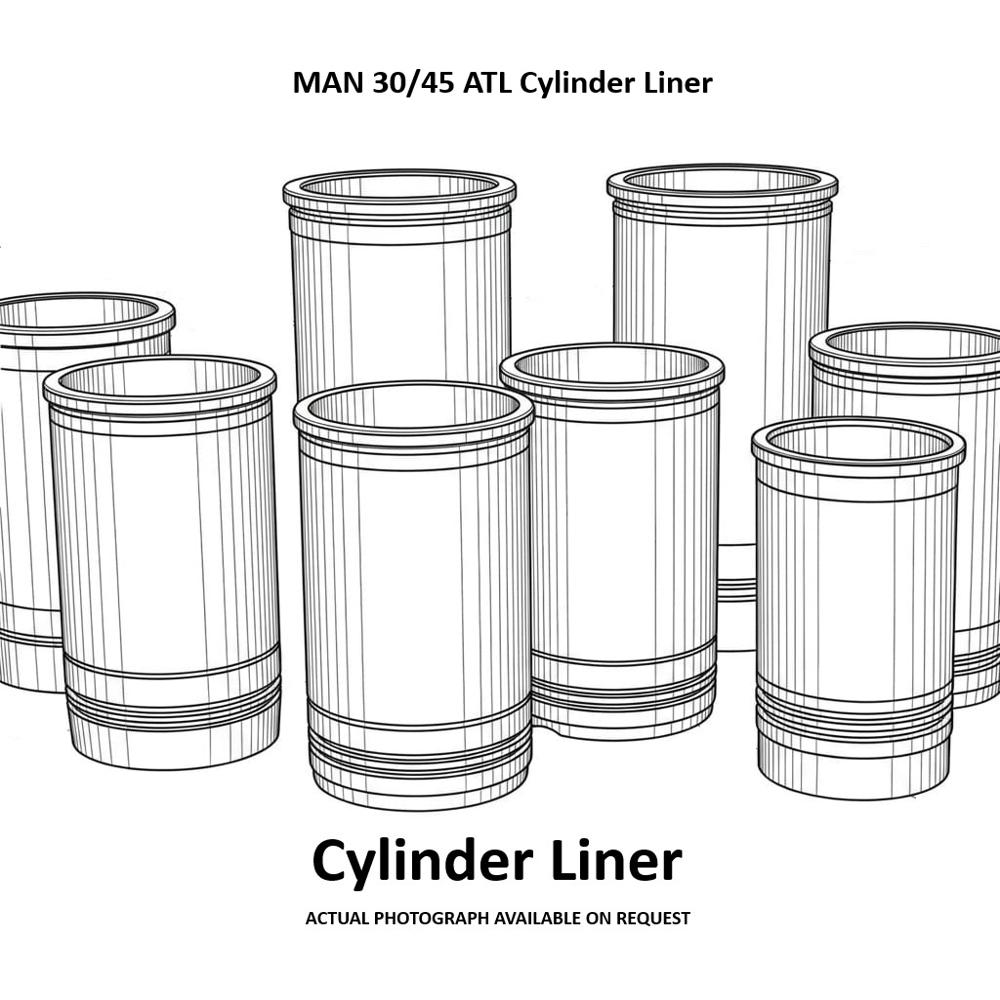 Man 30/45 Atl Cylinder Liner - Application Areas: Marine/industrial Engines