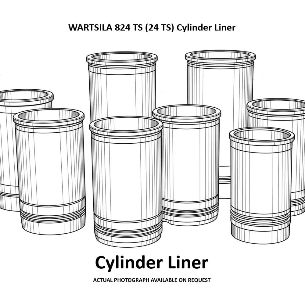 Wartsila 824 Ts (24 Ts) Cylinder Liner - Application Areas: Marine/industrial Engines