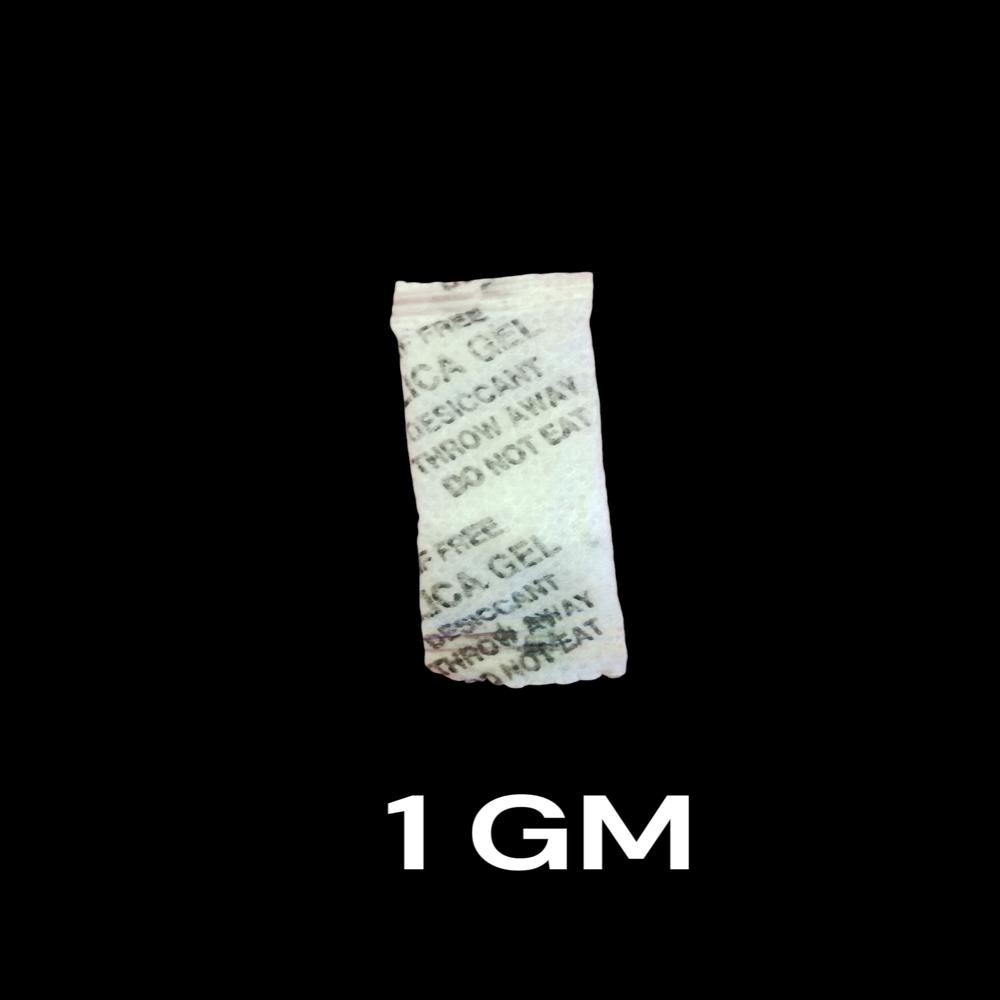 White Silica Gel Bag - Color: Colorless