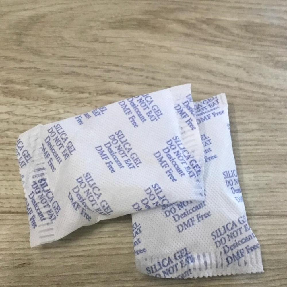 White Silica Gel Bag - Color: Colorless