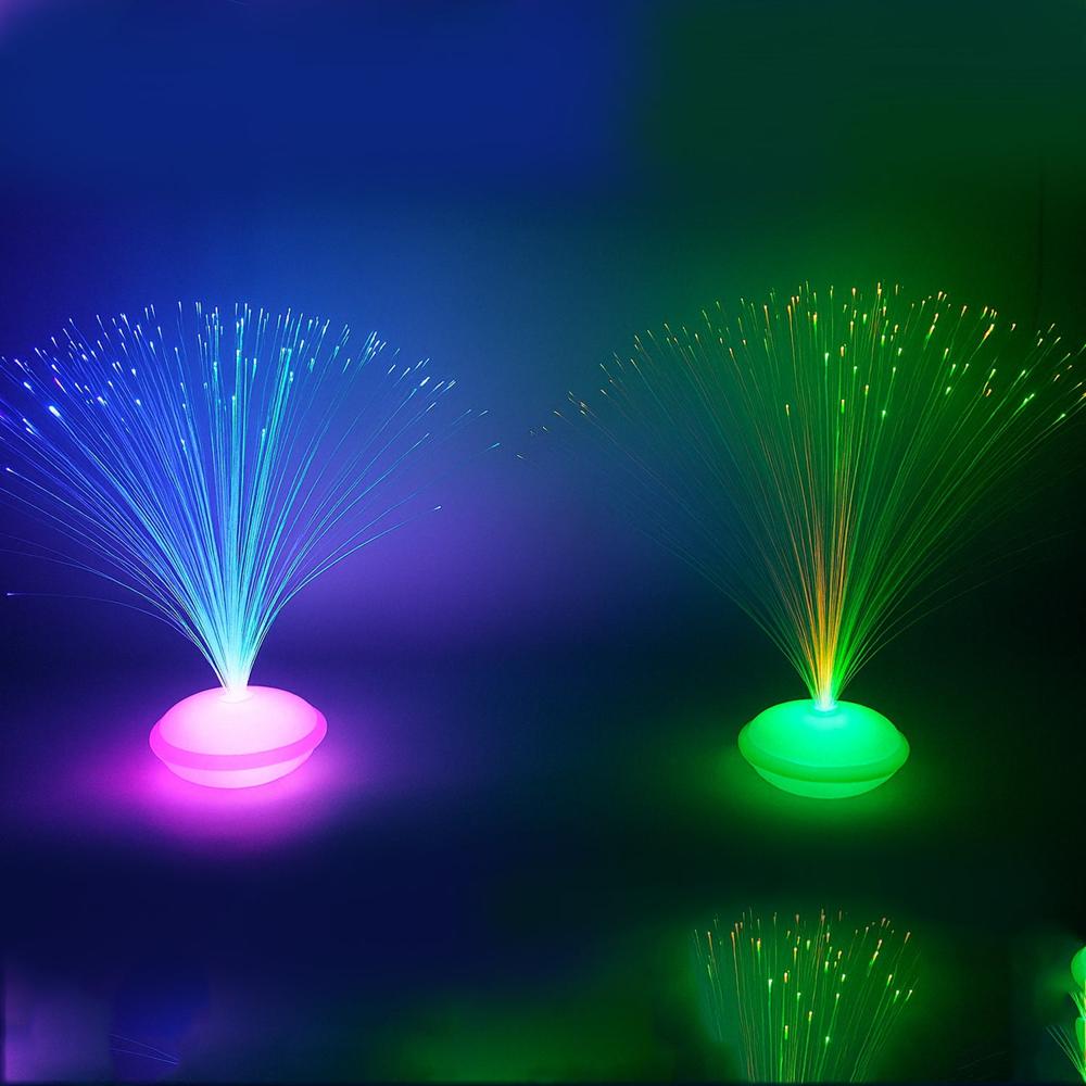 Fiber Optic Led Night Lamps Set (12 Pc) - Color: Mix