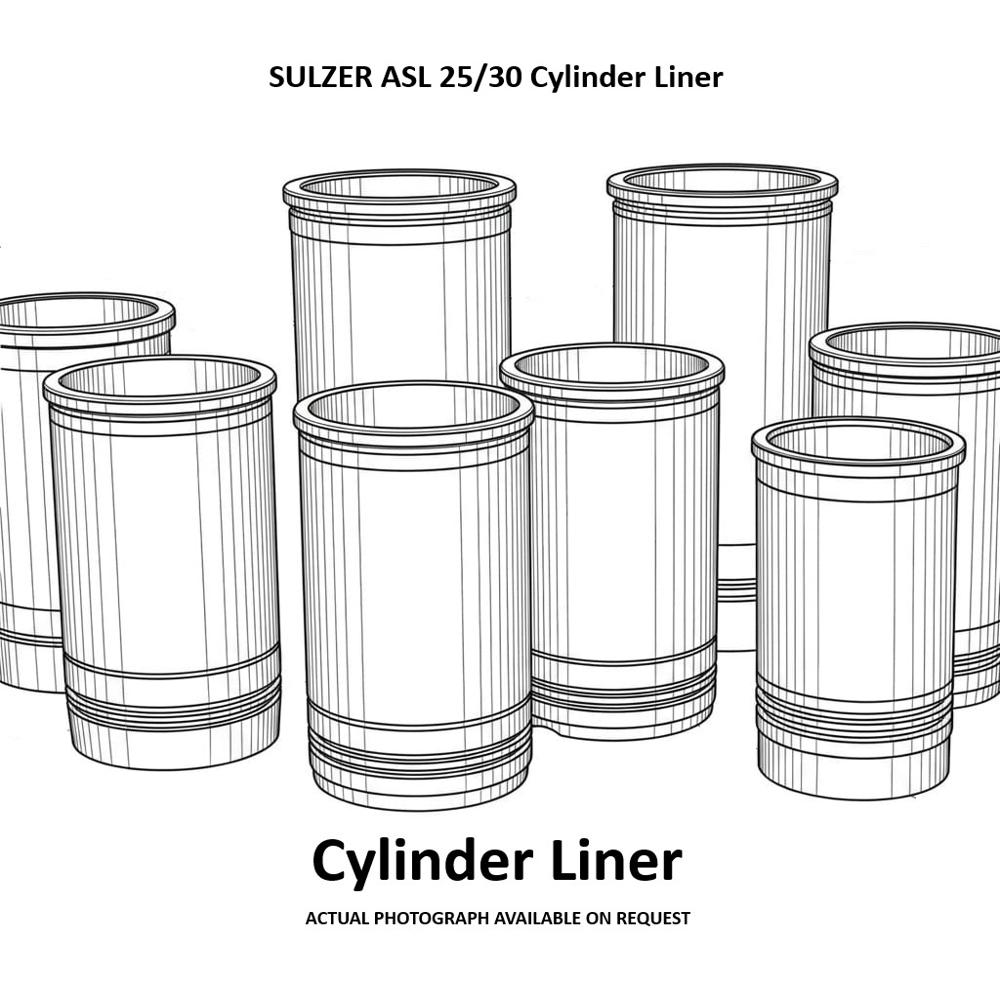 Sulzer Asl 25/30 Cylinder Liner - Application Areas: Marine/industrial Engines