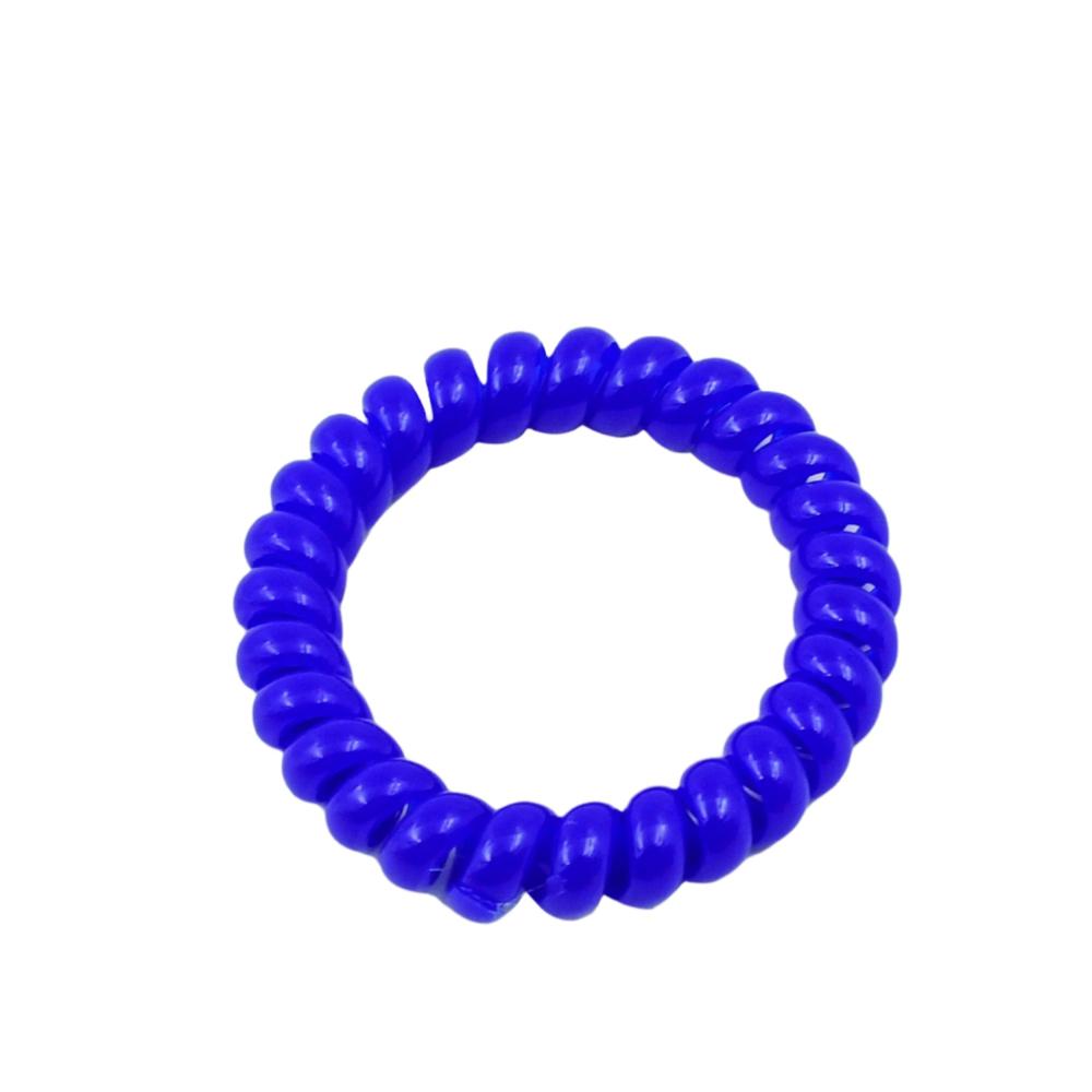 Telephone Wire Hair Bands Pack Of 100 Pcs, Hair Accessories - Color: Mix