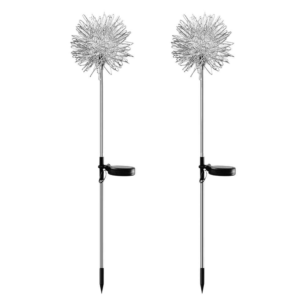 Solar Powered Dandelion Garden Lights (2 Pc) - Color: Mix