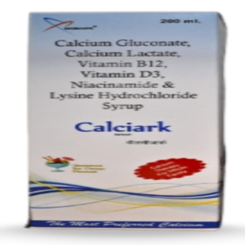 Calcium Gluconate, Calcium Lactate, L-lysine, Cyanocobalamin And Vitamin D3 Syrup - Brand Name: Calciark