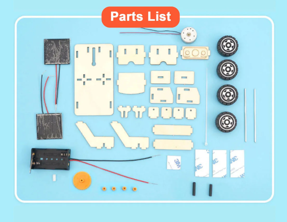 DIY Solar Moon Rover STEM Kit Assembly Model For Kids