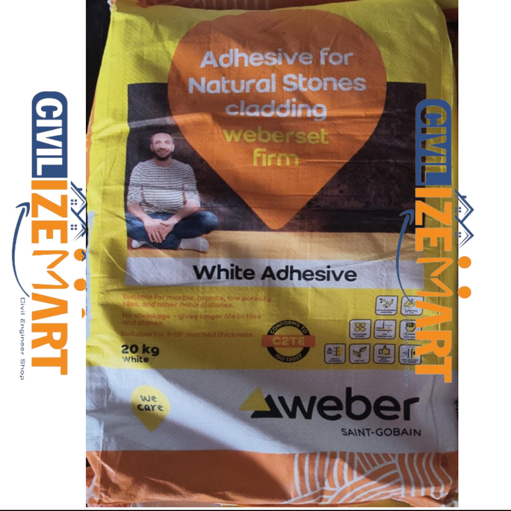 Weberset Glass Mosaic Tile Adhesive - Chemical Name: Blend Of Portland Cement