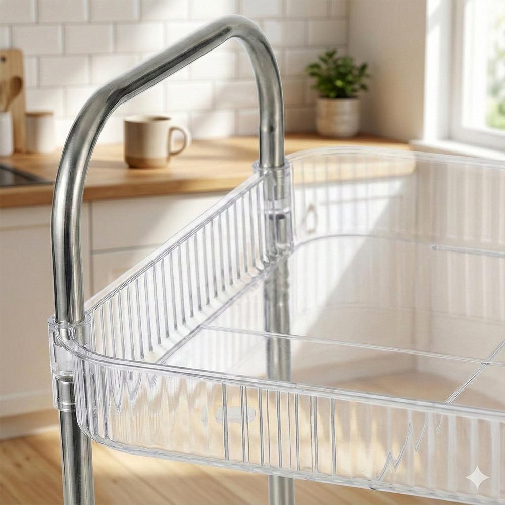 4 Layer Multipurpose Storage Trolley With Wheels - Color: Mix