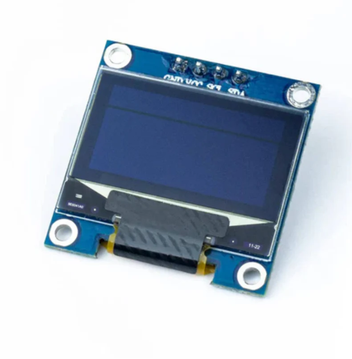 0.96 Inch I2C OLED Display 2.44cm Blue OLED Display Module 4-Pin 128x64 Pixel I2C OLED Display Module For Arduino and Raspberry Pi Projects