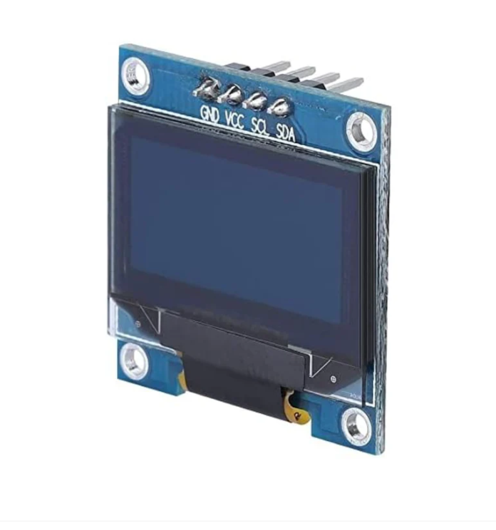 0.96 Inch I2C OLED Display 2.44cm Blue OLED Display Module 4-Pin 128x64 Pixel I2C OLED Display Module For Arduino and Raspberry Pi Projects