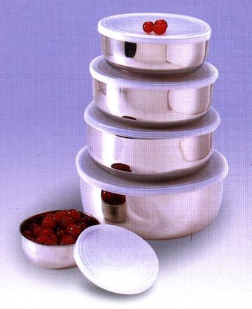 Plastic Lid Storage Bowls (Storage Container)