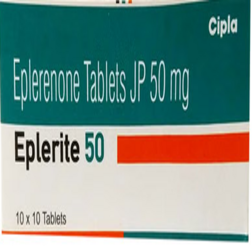 Eplerite 50 mg Tablet, Eplerenone Hypertension Heart Failure Medicine