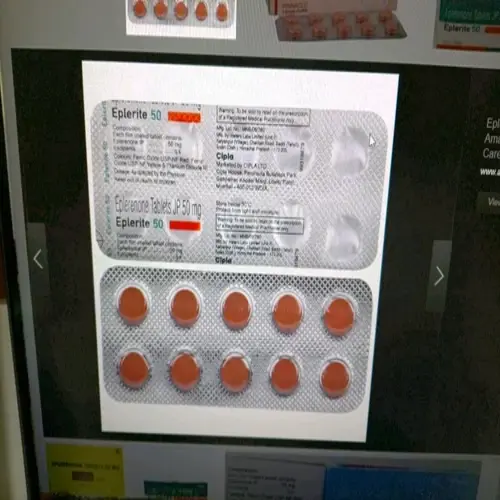 Eplerite 50 mg Tablet, Eplerenone Hypertension Heart Failure Medicine