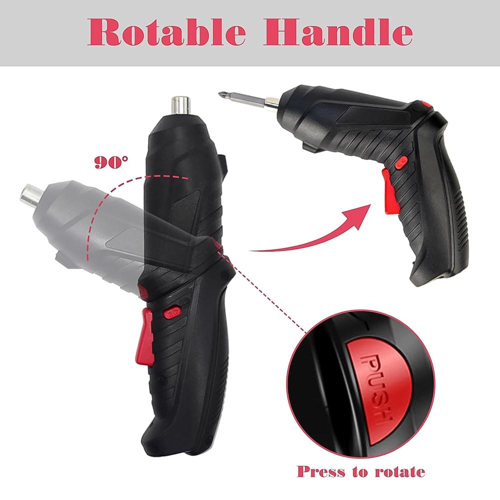 Small Screwdriver With Led Light, Screwdrivers Bit Set (48 Pcs Set) - Color: Mix