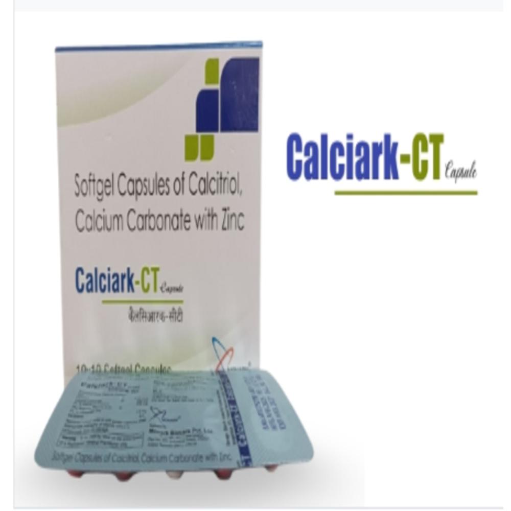 Calcitriol 0.25mg + Calcium Carbonate 500mg + Zinc Sulphate 7.5mg Softgel Capsule - Brand Name: Calciark-ct