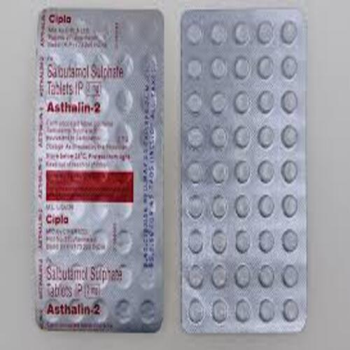Asthalin 2 mg Tablet, Salbutamol Bronchodilator Asthma Medicine