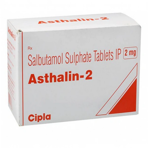 Asthalin 2 mg Tablet, Salbutamol Bronchodilator Asthma Medicine