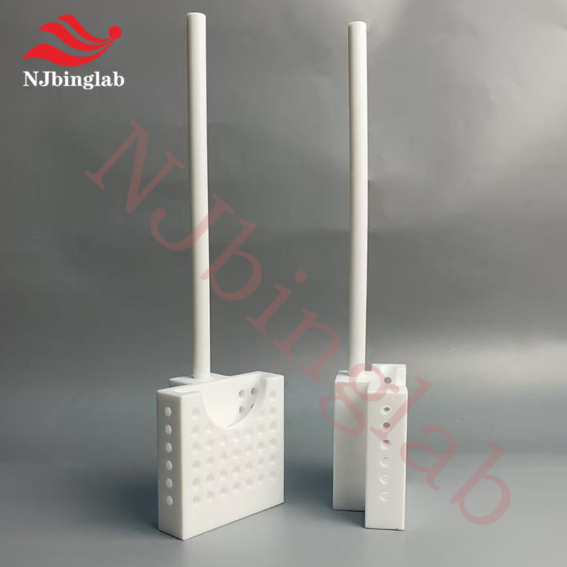 PTFE wafer basket, for square wafer