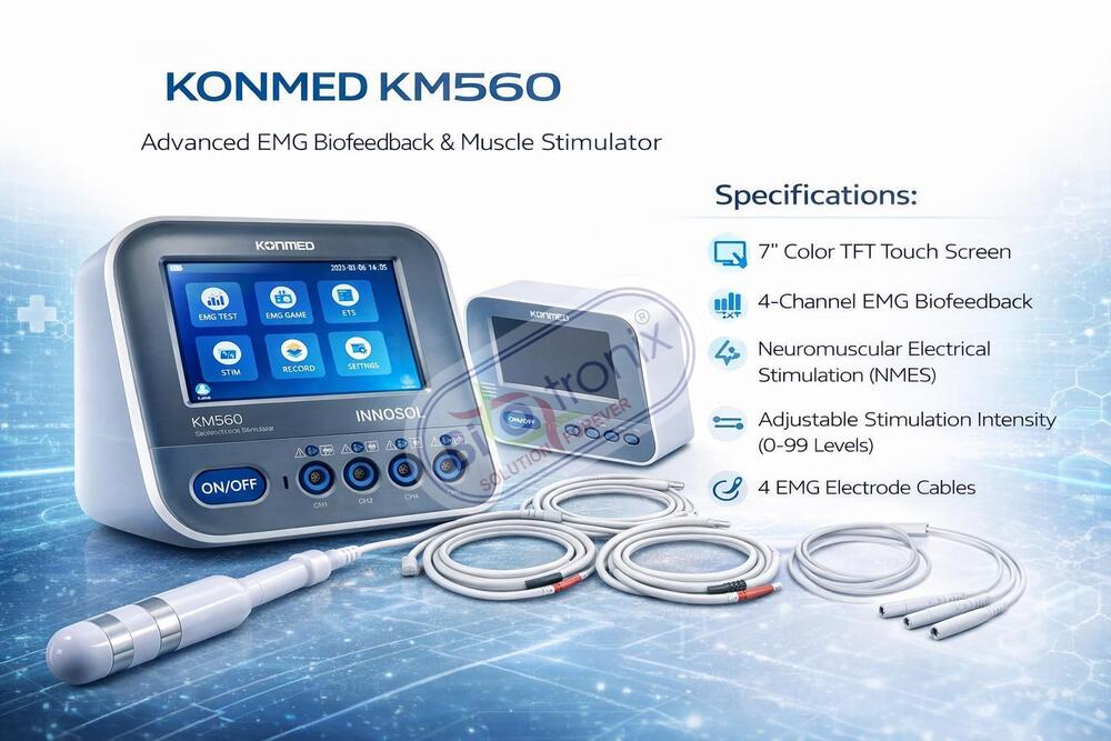 Konmed KM-560 Physiotherapy Biofeedback Device with Clinical Programs