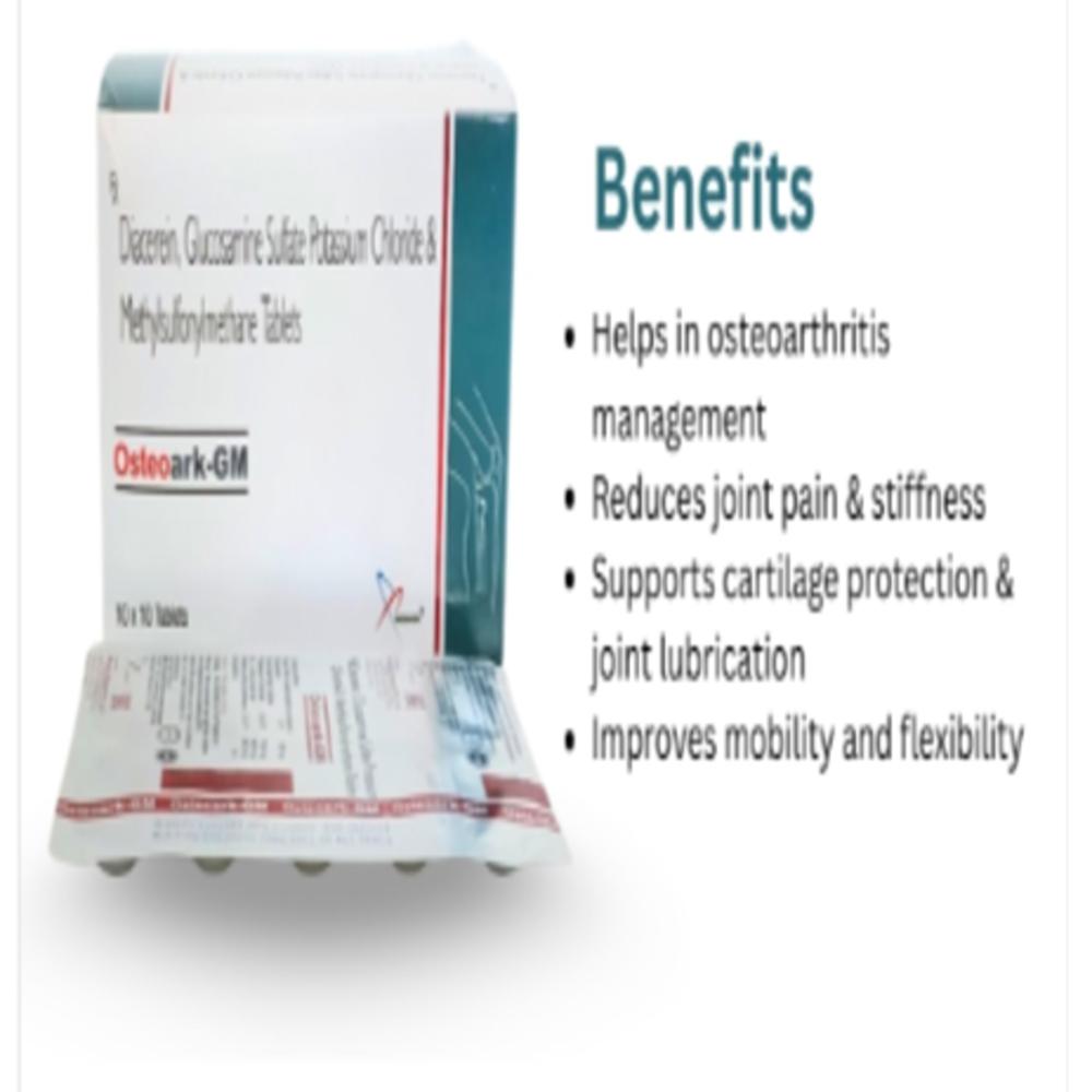 Diacerin 50mg + Glucosamine750mg + Msm 250mg Tablet(in Drug Formulation) - Brand Name: Osteoark-gm