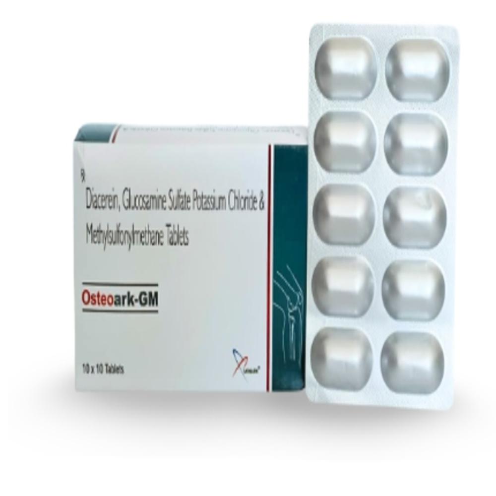 Diacerin 50mg + Glucosamine750mg + Msm 250mg Tablet(in Drug Formulation) - Brand Name: Osteoark-gm