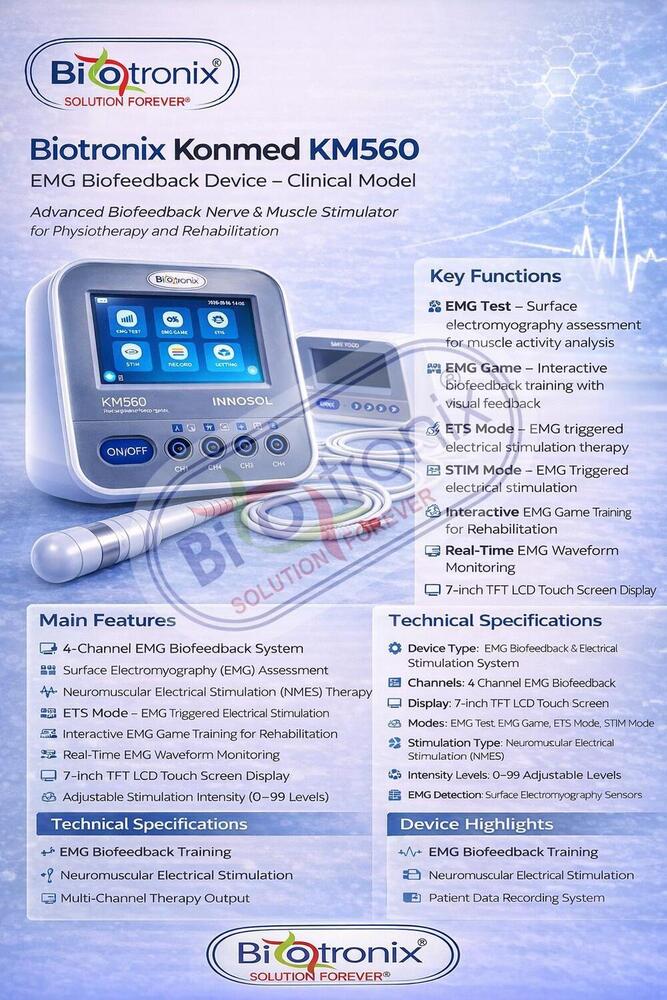 Konmed KM-560 Biofeedback Equipment with Therapy Customization