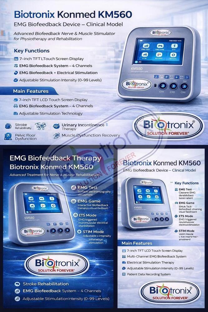 Konmed KM-560 4 Channel EMG Biofeedback System with Monitoring