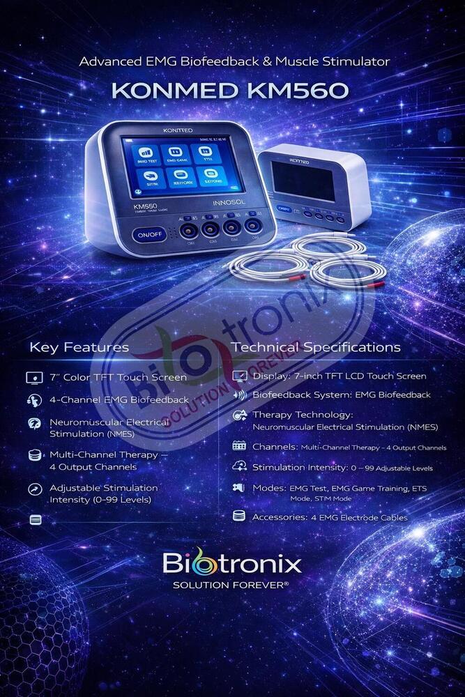 Konmed KM-560 Clinical EMG Biofeedback Device with Smart Therapy