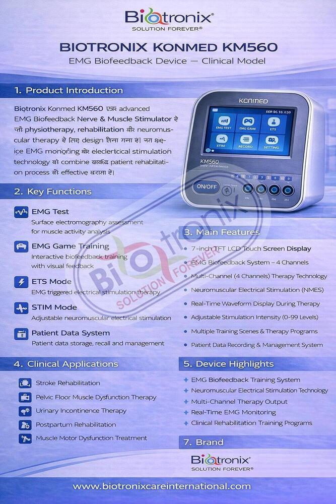 Konmed KM-560 EMG Biofeedback Machine for Rehabilitation Centers