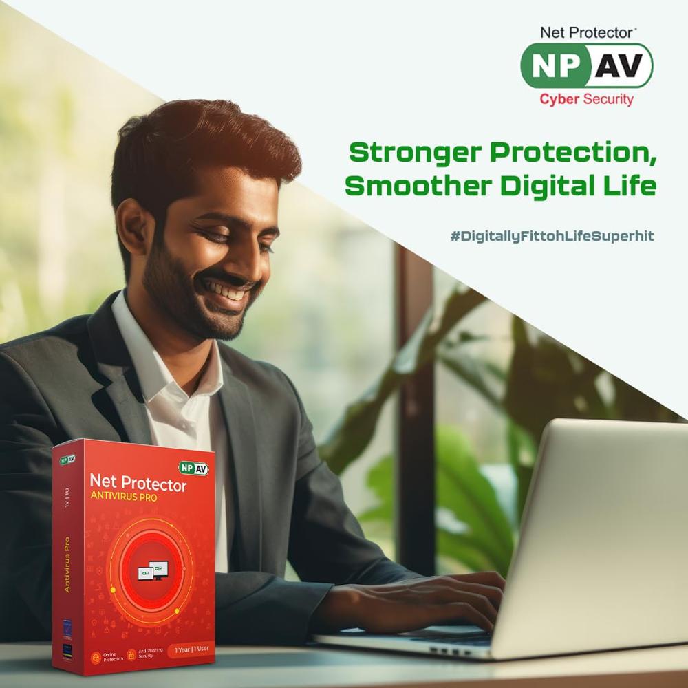 Net Protector Antivirus - Pro 2026 | 1 User - 3 Year with ZeroVDeepLearn Ai