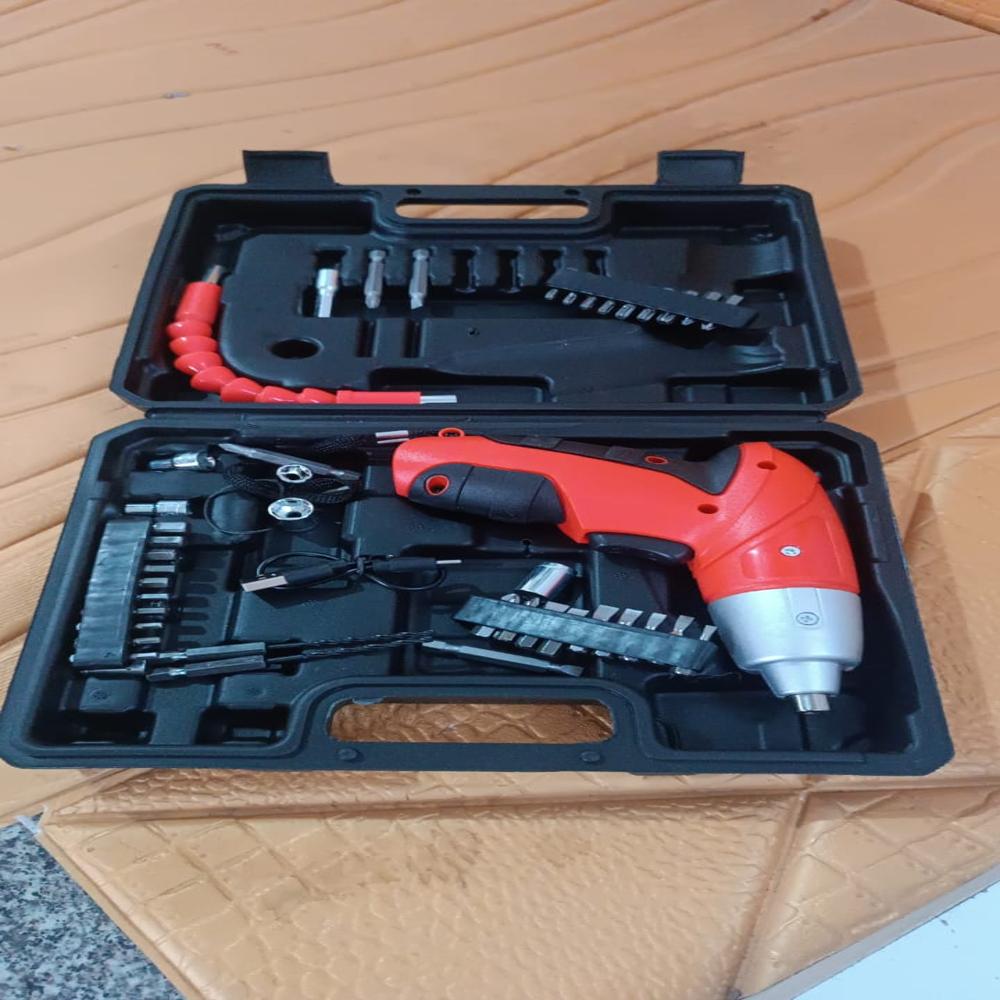 Portable Electric Screwdriver Set With 45 Bits (1 Set) - Color: Mix