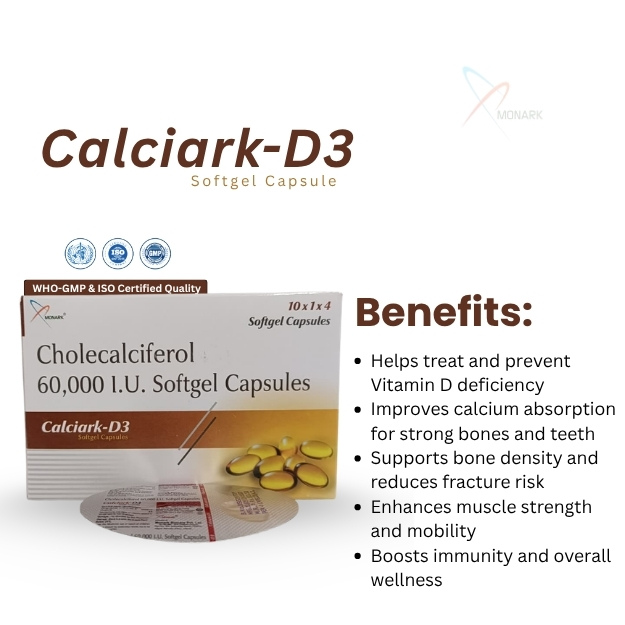 Cholecalciferol 60,000 I.u. Softgel Capsules - Brand Name: Clariark-d3