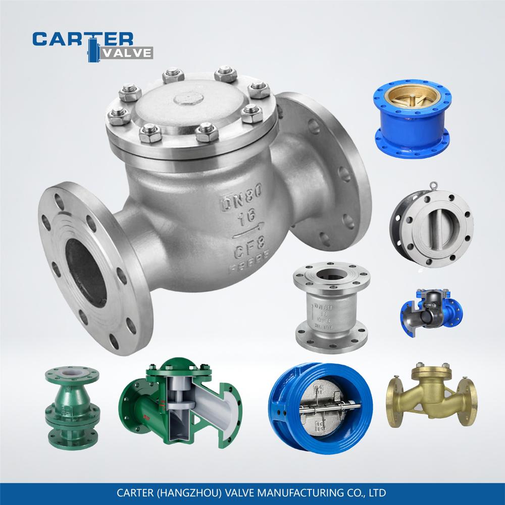 Check Valve / Dual Plate Check Valve, Carbon Steel, Wafer, Automatic, Double Disc Structure, High Pressure Oil/gas, Din Standard - Application: Water
