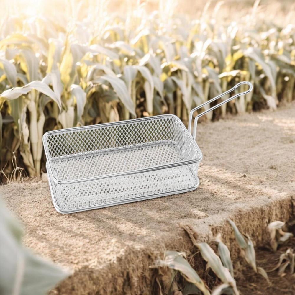 Big Rectangular Basket Single Handle - Features: High Quality