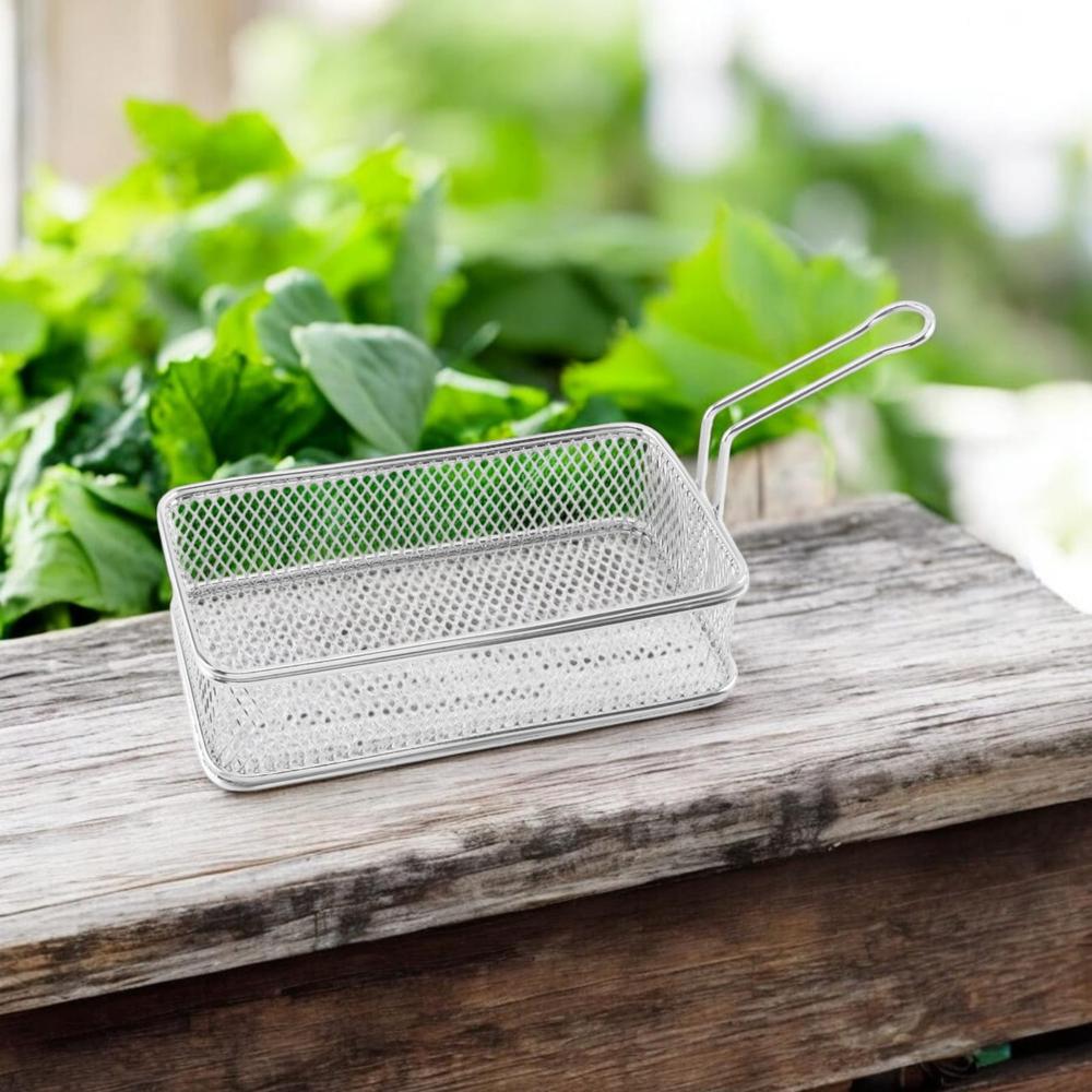 Big Rectangular Basket Single Handle - Features: High Quality