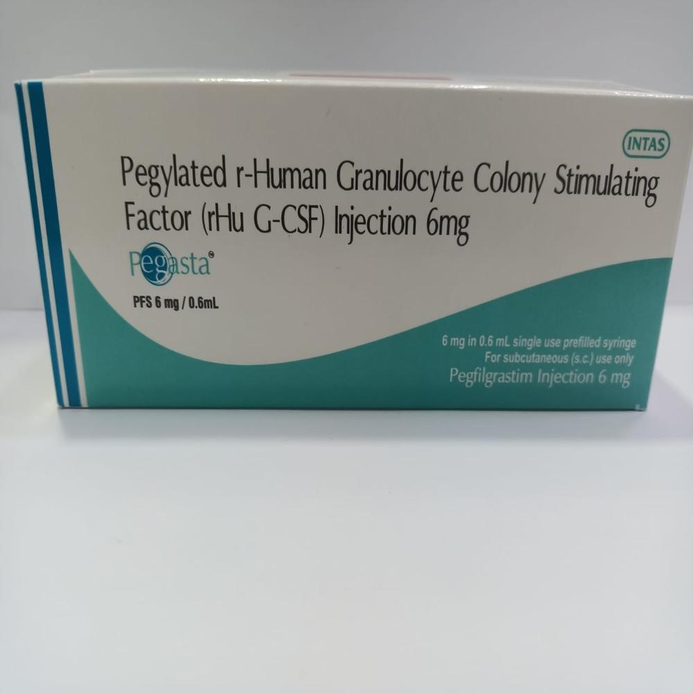 Pegasta Pegylated R Human Granulocyte Colony Stimulating Factor Injection 6 Mg - Dosage Form: 60