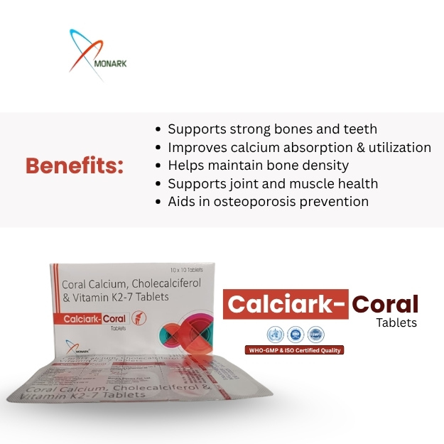 Coral Calcium 500MG + Cholecalciferol 1000IU + Vitamin K27 50 mcg TAB 