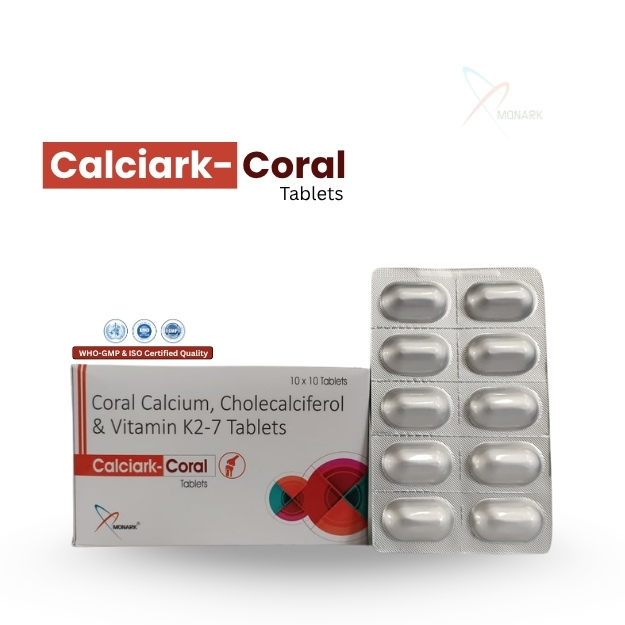 Coral Calcium 500MG + Cholecalciferol 1000IU + Vitamin K27 50 mcg TAB 