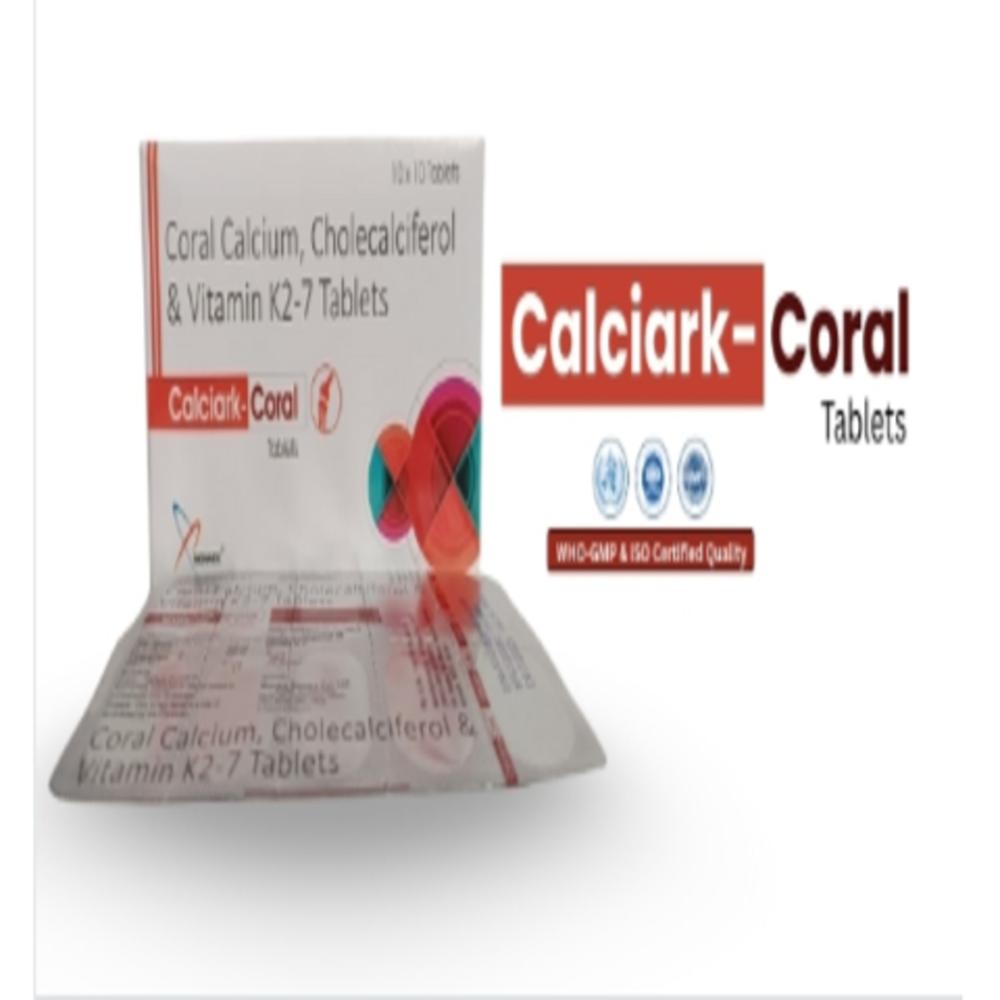 Coral Calcium 500MG + Cholecalciferol 1000IU + Vitamin K27 50 mcg TAB 