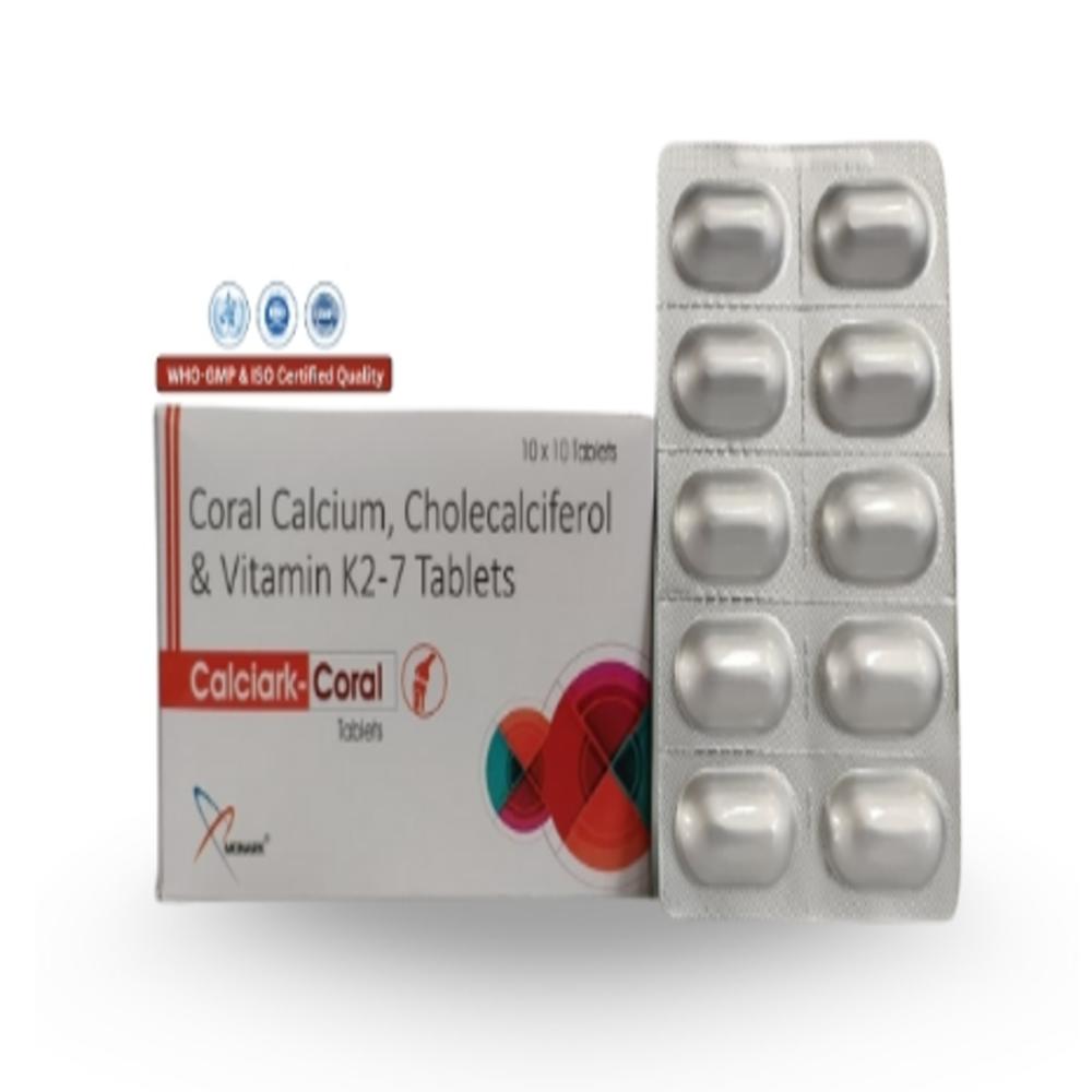 Coral Calcium 500MG + Cholecalciferol 1000IU + Vitamin K27 50 mcg TAB 