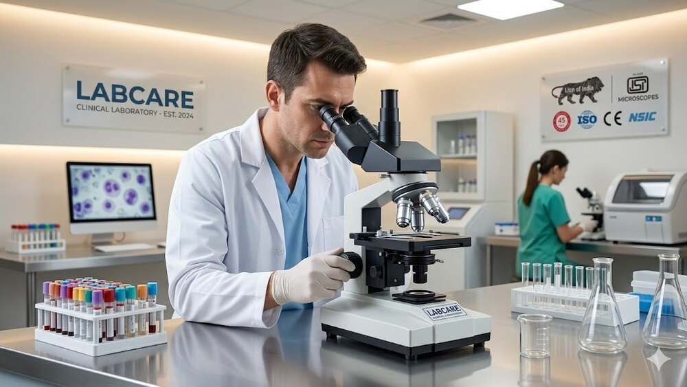 LED Research Trinocular Microscope BM-6Tr