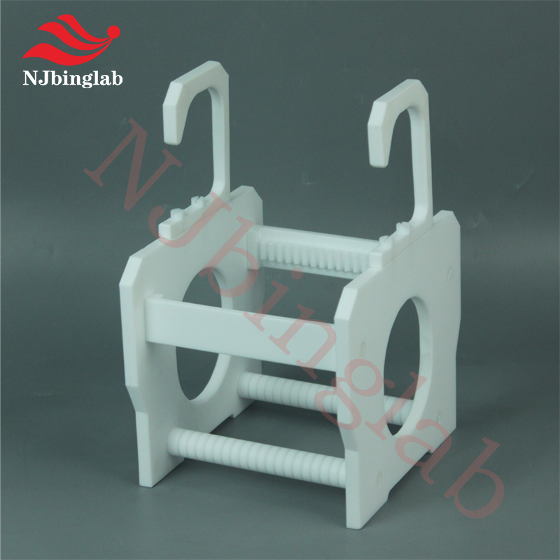 PTFE wafer cassette, for 150*150mm, 25 slots, with handle