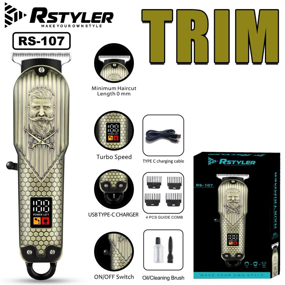 RSTYLER RECHARGEABLE TRIMMER RS-107
