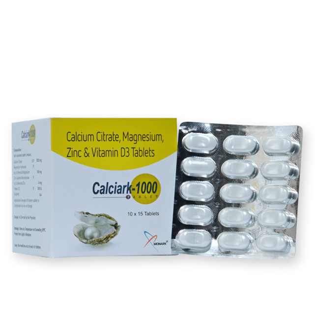 Calcium Citrate 1000mg + Magnesium 100mg + Zinc 4mg + Vitamin D3 200 i.u. Tablet