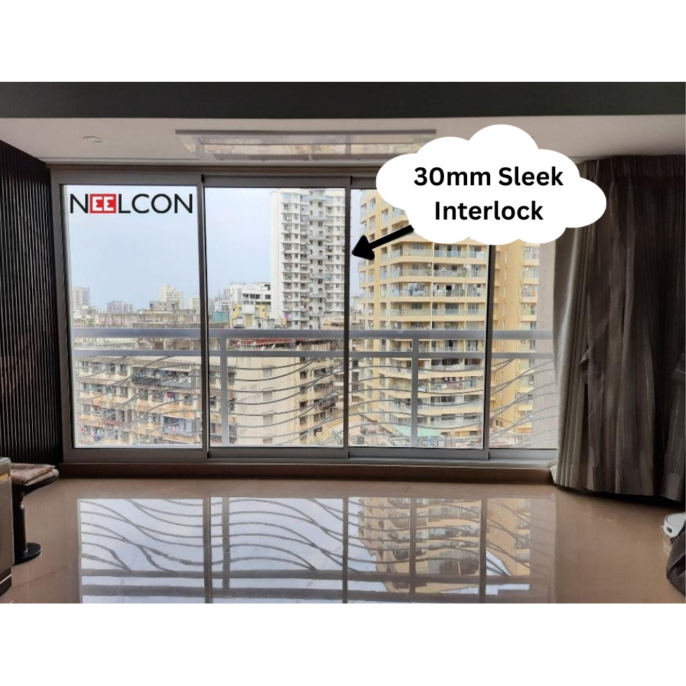 30mm Aluminium Slim Interlock Profile Sliding Window