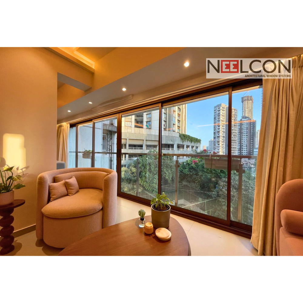Wooden Coating Sliding Window